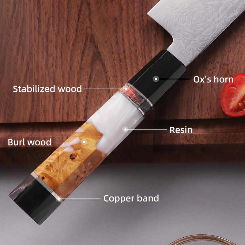 FINDKING 5 Inch Small Kitchen Utility Knife, Sharp Fruit Paring