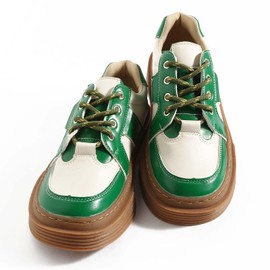 VSUDO Round Boot Laces, Hiking Boot Laces, Heavy Duty Work Shoe Laces, Strong Hiking Boot Laces, Olive Green with Yellow Dot, 120 cm - 1 pair