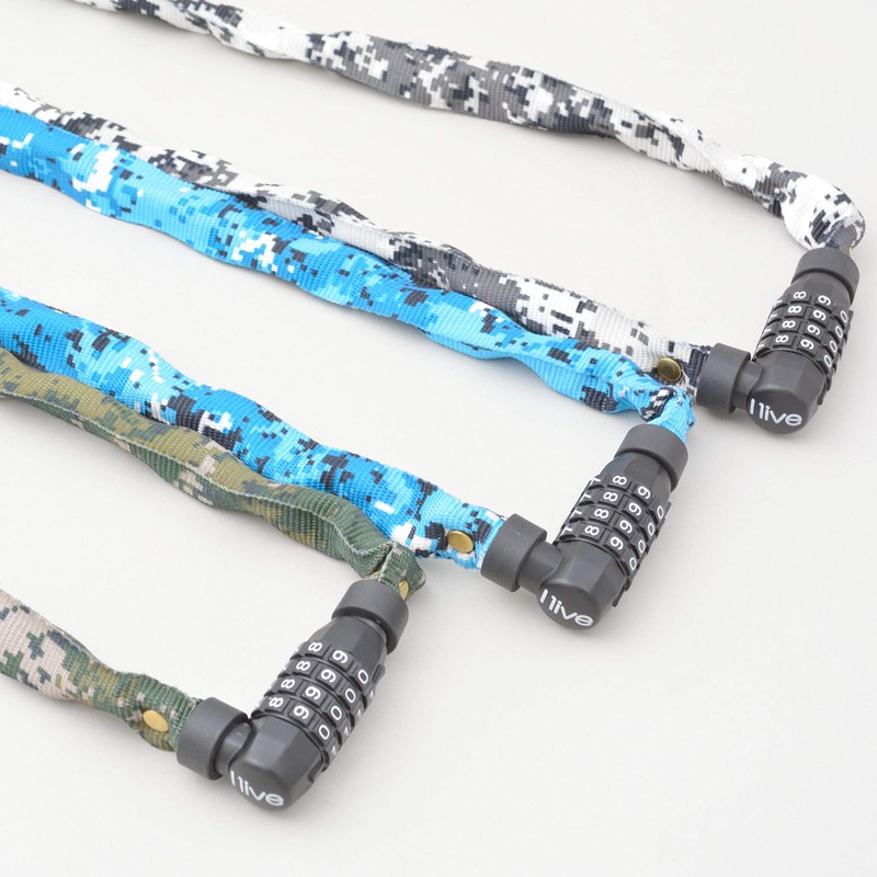 I live GHL-123 Chain Lock, Digital Camouflage, Gray Password Variable