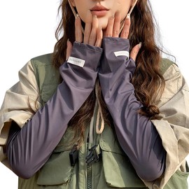 Tophana Women's Arm Cover, Cool Sensation, Skin Care Advisor Recommended, Loose Type and Cool, Soft Premium Cotton, UPF 50+, UV Protection, Vaporization Heat Cooling, Sun Protection, Sweat Absorbent,