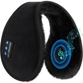 Ear Muffs Bluetooth Headphones, Bluetooth 5.4 Unisex Ear Warm Earmuffs Built-in HD Speakers, Winter Cold Protective Headwear with Wireless Headphones Winter Accessory Outdoor Earmuffs for Skiing