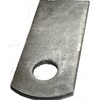 Steel Weld Tab, 1" W, 2-3/8" H 3/8" Hole, 1/8"