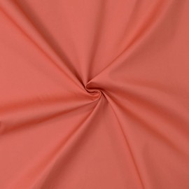 Cupón de tela de popelina 100% algodón - Tejido de popelina de algodón (1 m x 1 m46, rojo ladrillo)
