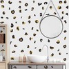 Polka Dot Wall Decals Black Vinyl Gold Wall Decals Leopard
