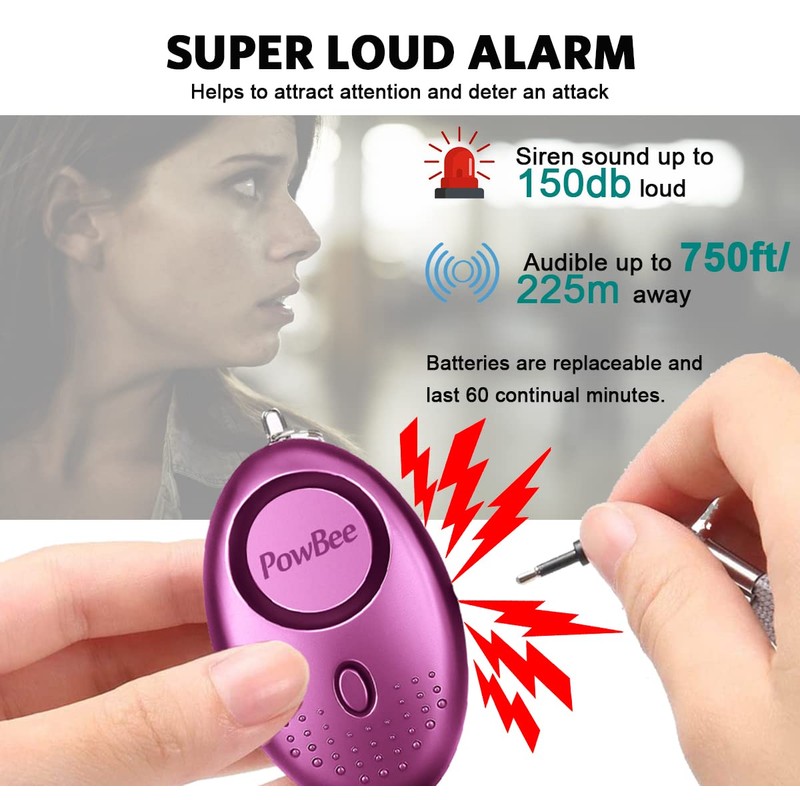 Personal Alarms For Women - Reusable Police Approved 150DB LOUD