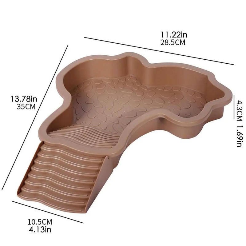 Flushbay Extra Large Reptile Bathing Pool Reptile Feeding Dish Water