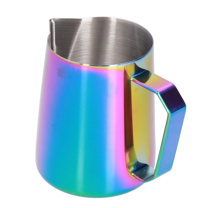 Coffee Frothing Cup Colorful 600ml Milk Frothing Pitcher 304 Stainless