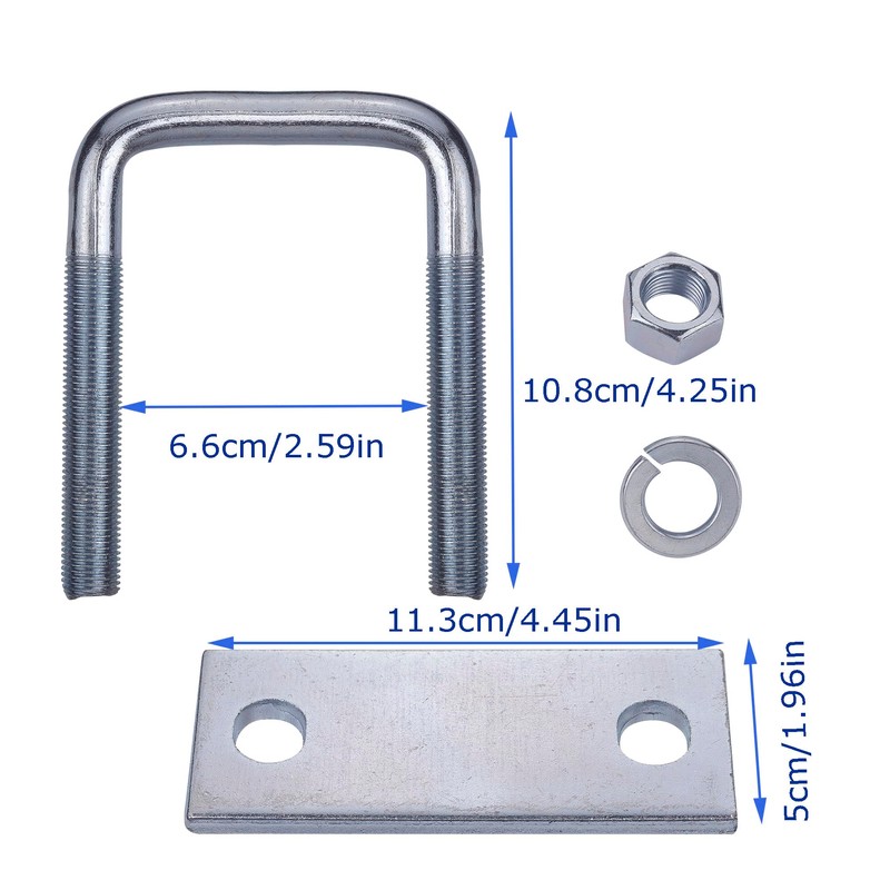 4 Pack Leaf Spring Clamp Kit Fits Leaf Springs Up