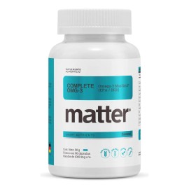 YOU MATTER - Complete OMG-3 Suplemento Alimenticio, Omega-3 de alta absorción con MaxSimil®, Aceite de Pescado Concentrado, Sin Sabor - 400/230 EPA y DHA