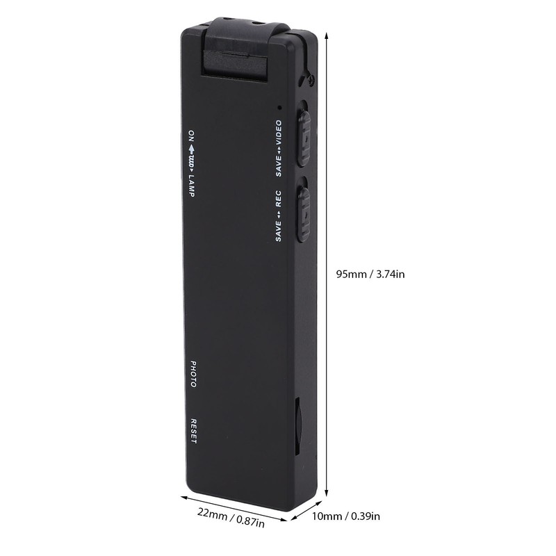Body Mounted Camera 1080P Clip On USB Rechargeable Pocket Video