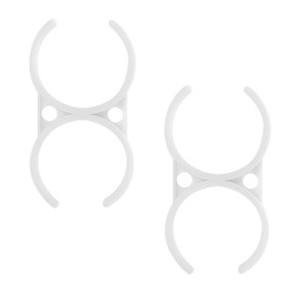Qrity 2 PCS Plastic Clamp Brackets, 57x110mm Double Clip Clamp Bracket, Water Filter Clip for Reverse Osmosis RO Housing