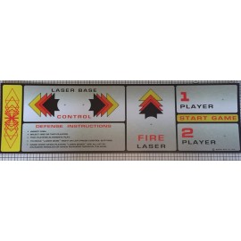 Space Invaders Laminated Arcade Control Panel Overlay (CPO)