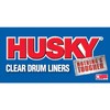 Husky 55 Gallon Clear Flap Tie Drum Liner- 80 ct.