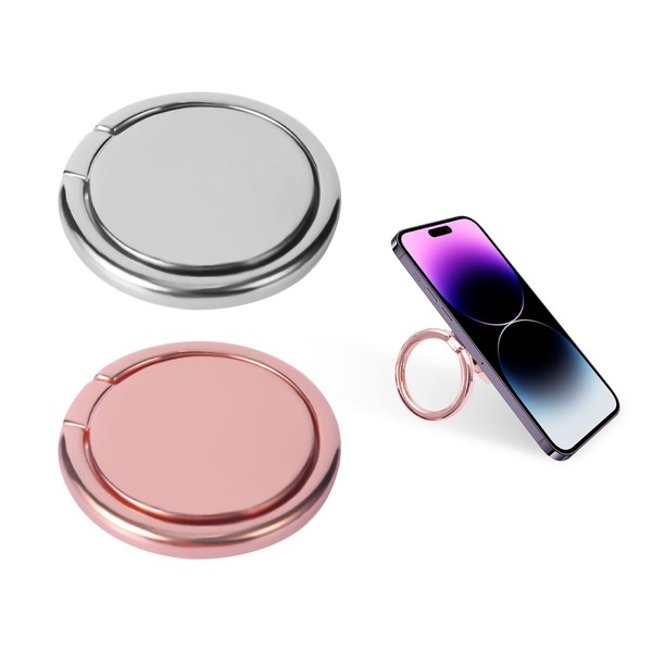 2pcs Ring Holder, Universal Phone Holder, 360° Rotation, 180° Folding,