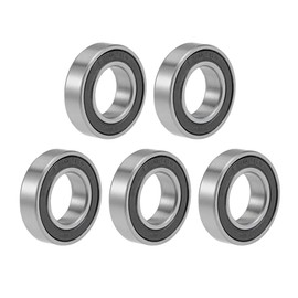 sourcing map 6902-2RS Deep Groove Ball Bearing 15x28x7mm Double Sealed Chrome Steel Z2 Lever Bearings 5pcs