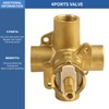 Replacement for Moen 2510 Brass Pressure Balancing Tub and Shower