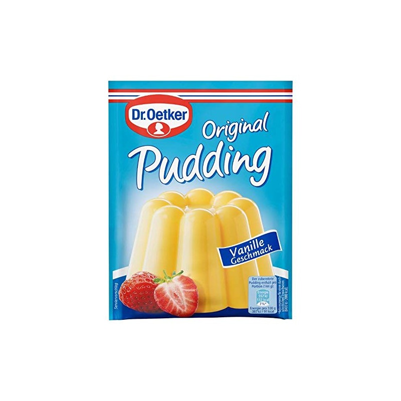 Dr. Oetker Original Pudding Vanilla Flavour: 3 x 37g Pudding