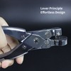 Plastic Bag Hole Puncher Zinc Alloy Handheld Single Round Hole