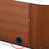 Hot Tub Spa Drain Valve - Cabinet Exterior Flush Mount