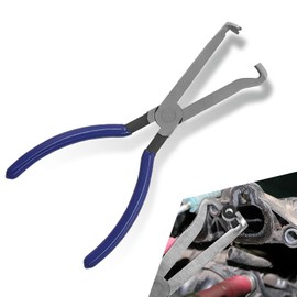 Electrical Disconnect Pliers, Rake Jaw Design Rust Resistant Carbon Steel Automotive Wiring Disconnect Cut Wire Separation Pliers, Easy Grip Handle Portable Repair Accessory for Most Cars (Blue)
