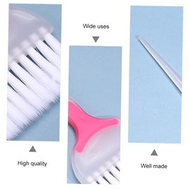 Healeved 8 Pcs Professional Hair Color Brush Small Mirrors for Crafts Highlight Hair Brush Hair Coloring Tools Color Bleach Household Tool Kit for Home Hair Dye Kit Abs Balance Comb White