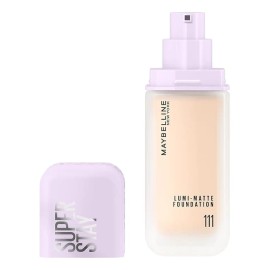 Maybelline Super Stay Lumi Matte Base de Maquillaje Líquida, Alta Cobertura con Acabado Mate Luminoso, Tecnología Lightwear 30H de Duración, Tono 111, 30 ml