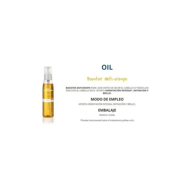 Oil Antifrizz Curls Rizos Yellow 125ml Antifrizz Hidratación