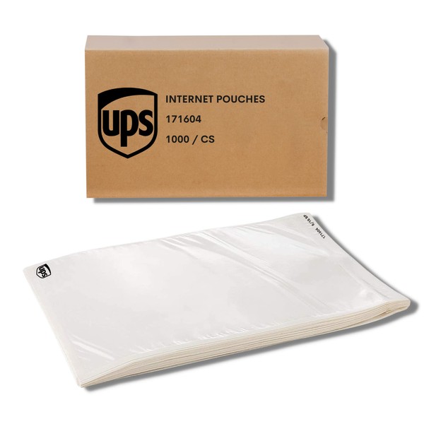 1000 Pack UPS Shipping Label Pouches 6.5” x 10” - Packing Slip Envelope Sleeves with Self-Adhesive Peel & Seal - Clear Plastic & Waterproof Mailing Envelopes Ideal for Invoice & Packaging