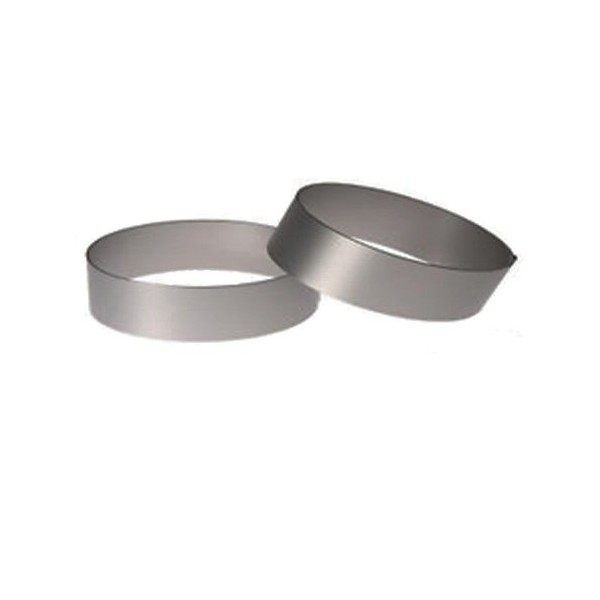 Heavy Gauge Stainless Steel Round Ring Mold 4"D x 0.75"H (Pack of 2)