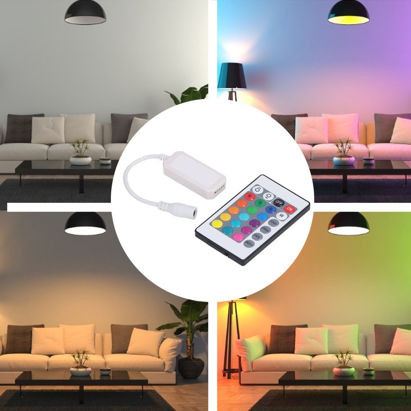LED Remote Controller 24 Keys Smart 4pin 2.4G RGB IR