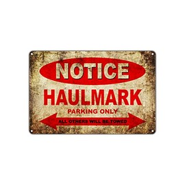 HAULMARK Motorcycles Bikes Only All Others Will Be Towed Parking Sign Vintage Retro Metal Decor Art Shop Man Cave Bar Aluminum 12"x18" Sign Plate
