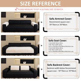 GKXLH New Sofa Cover Washable - Soft Mink Velvet Sofa Covers 1 2 3 Seater, Non-Slip Sofa Slipcovers, Couch Covers for Sectional Sofa, Corner Sofa Cover L Shape Furniture Protector (Beige White)