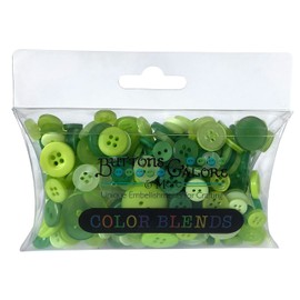 Buttons Galore CB101 Color Blend Buttons, 3-Ounce, Key Lime, 3 Shades of Green