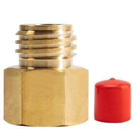 1 x CO2 Cylinder Adapter for Quooker Cube, Cylinder Converts Adapter, Thread Converts Adapter, Brass Quooker Adapter, Suitable for Sodasteam TR21-4 Converted for Quooker Cube Tank (TR21-3)