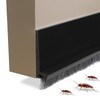 Huakaile 2 Pack Rubber Door Sweep, 39" x 2" Under