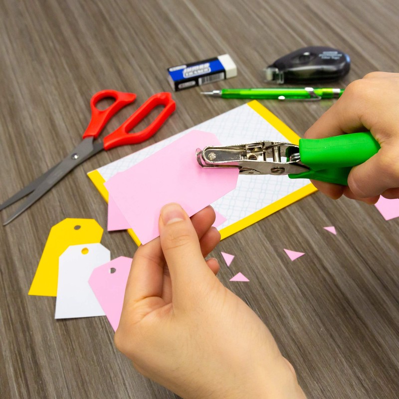 BAZIC Single Hole Paper Punch