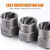 THINKWORK Bolt Extractor Kit, 18-Piece Nut Extractor Socket Set, 3/8"