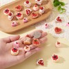 FASHEWELRY 30Pcs Resin Dessert Pendants 3D Imitation Food Charms Strawberry