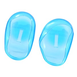 Jiawu Plastic Ear Cover Guard Attractive Design Protects Earmuffs from Stains for Hairdressing Salon Blue 2pcs