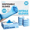 Medguy Powder-Free Nitrile Exam Gloves, 4.5 Mil, 1000 Count, Blue
