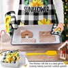 Hoolerry 6 Pcs Sunflower Kitchen Apron Dish Towels Oven Mitts