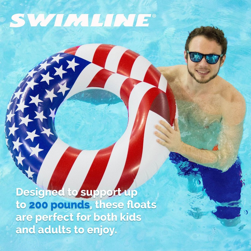 Swimline Americana Series Inflatable Pool Ring