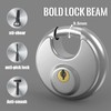 Keyed Padlock, [2 Pack][Waterproof] [Anticut] Diyife 70mm Stainless Steel Disc