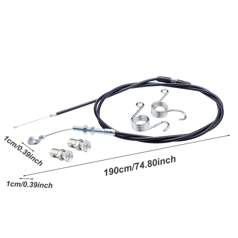 Throttle Cable Kit - Go Cart Replacement Parts with Brake