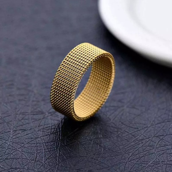 Generic Designer Inspired Men's Genuine 18K Gold Filled 9mm Mesh