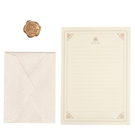 Letter Set: Handwritten Letter Set with Envelopes 6pcs, Writing Paper 20pcs, Seal Stickers 6pcs, Love Letters, Message Cards for Get Well, Birthday, Invitations, Wedding, Congratulations, Thank You