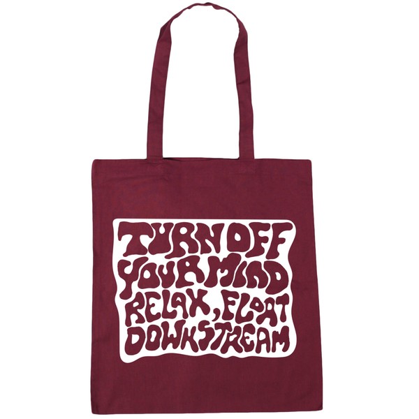 Hippowarehouse Turn Off Your Mind Relax Float Downstream Tote Shopping
