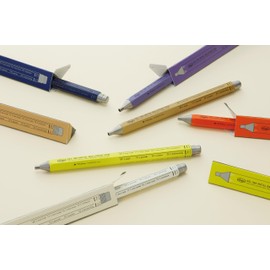 MARK'STYLE days, Gel Ink Metal Ballpoint Pen - 0.5mm Retractable Black Ink, Retro styling Light Weigh Pen, Made in Japan- Perfect for School, Office, and Journaling (Neo Citron)