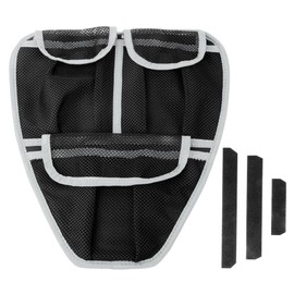 BAKAFOH Front Trunk Side Wall Organizer Frunk Tool Bag For Can Am Spyder F3 F3-S F3-T F3-L 2015-2024 Accessories Removable 3 Mesh Pockets Storage Organizer(Black w/Gray Piping)