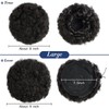 YAMEL Afro Puff Drawstring Ponytail Large Bun Extensions Darkest Brown